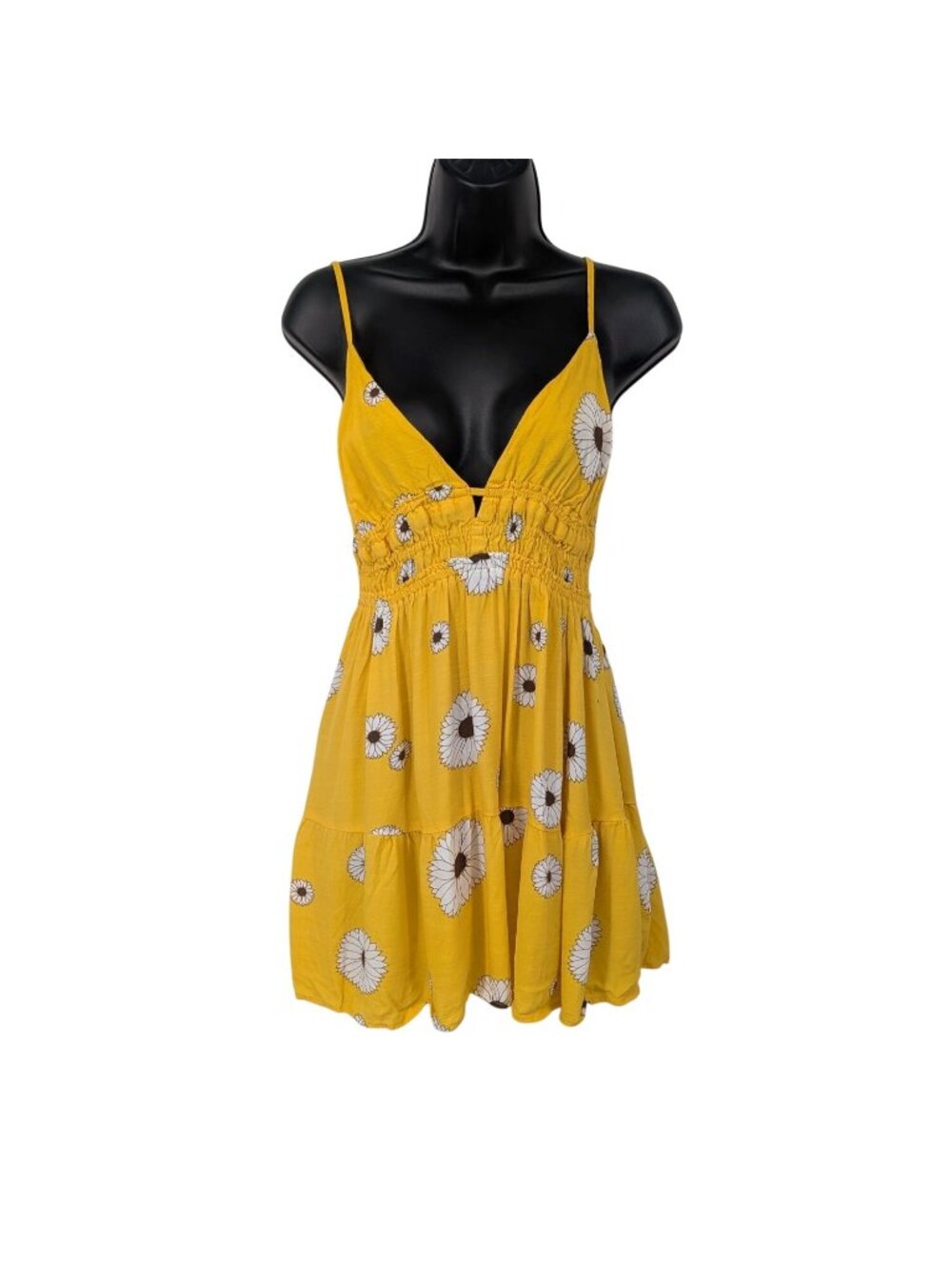 Urban Outfitters Daisy Mini Babydoll Dress Cottage Coquette Smocked Indie Medium